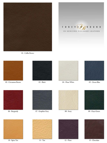 Album Cover Leather Swatches